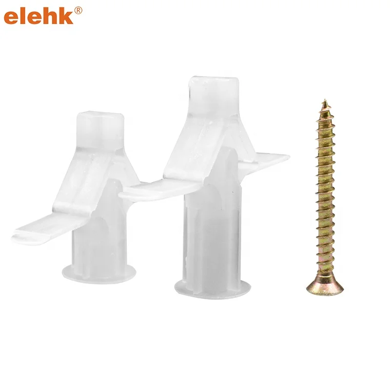 Plastic Butterfly anchor Heavy Duty Toggle hollow Wall Anchor Dry Ceiling Gypsum Board Winged Anchor