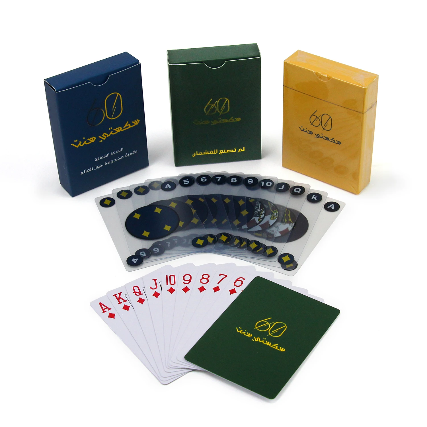 Waterproof Sublimation Front And Back Printing Logo Pvc Plastic Game Poker Custom Playing Card With Box