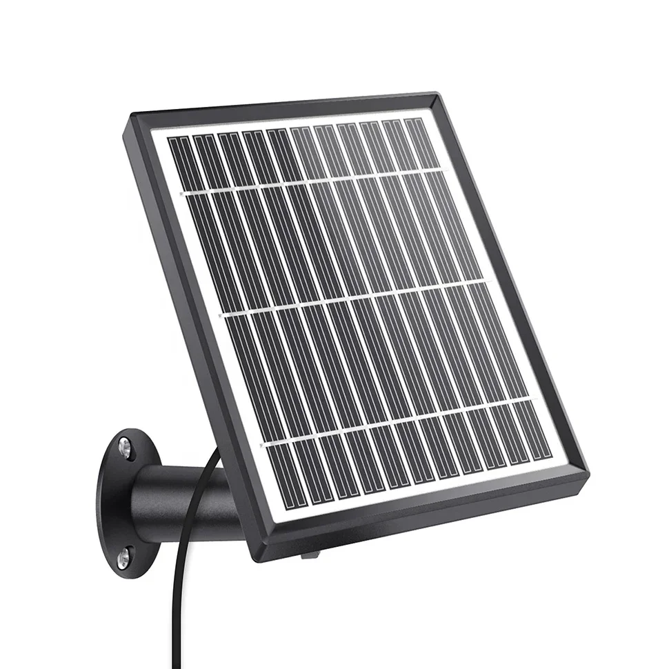 Monocrystalline Silicon Paneles Solares Waterproof Adjustable 4W USB Solar Charger for Doorbell Camera Portable Solar Panels