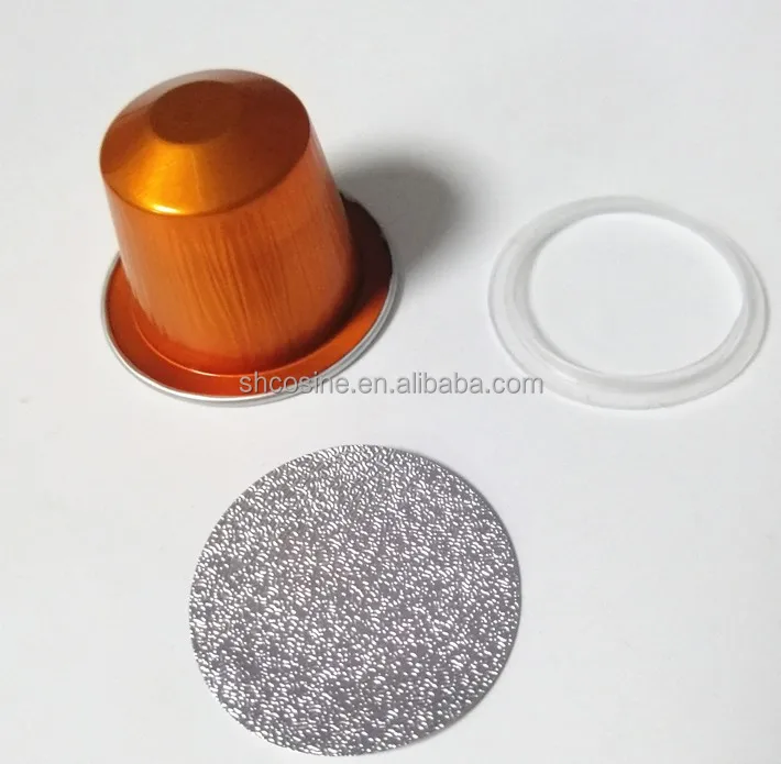empty 37 mm Cheap aluminum nespresso coffee capsules