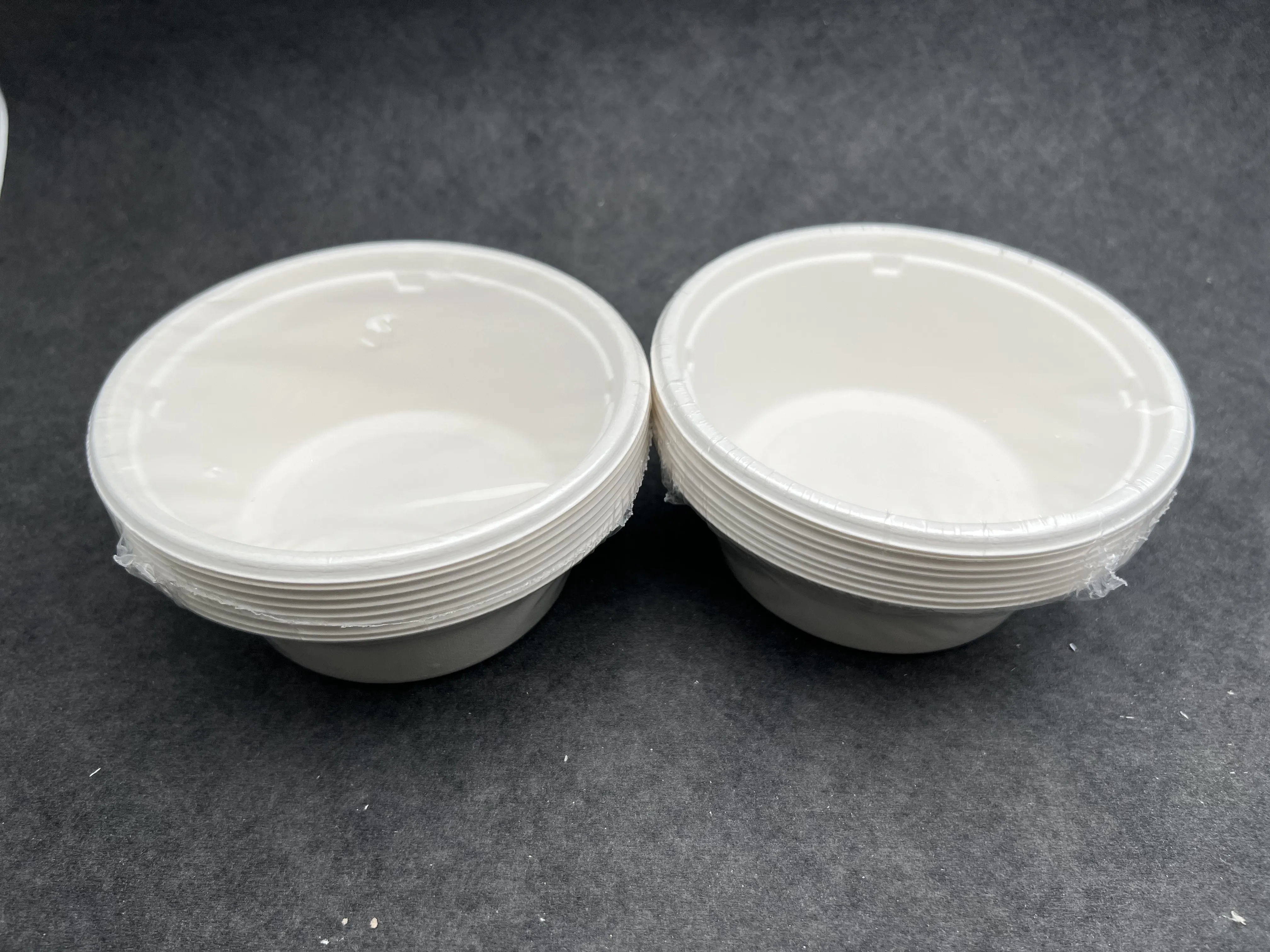 9/12 / 18/ 32 oz 100% Biodegradable Microwave Round sugarcane bagasse fiber pulp paper bowl soup/salad bowl with lid