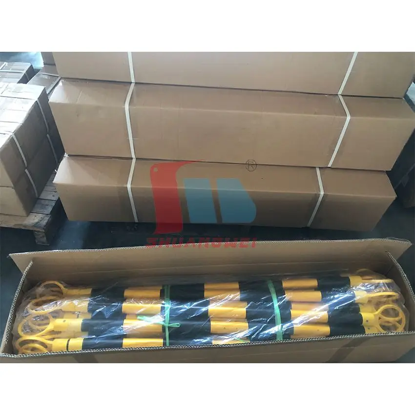 Crowd Control Security Bar Driveway Retractable Road Connecting Traffic Cone Bar For Construction Cones And Barriers