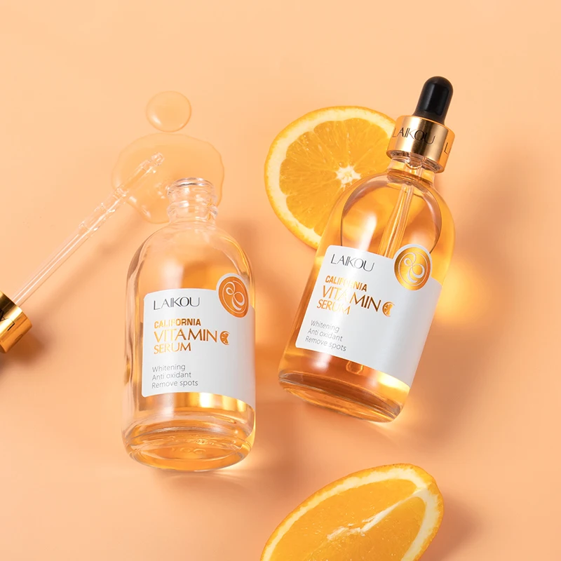 Private Label Organic Facial Serum Skin Care Lightening Hyaluronic Acid Vitamin C Serum