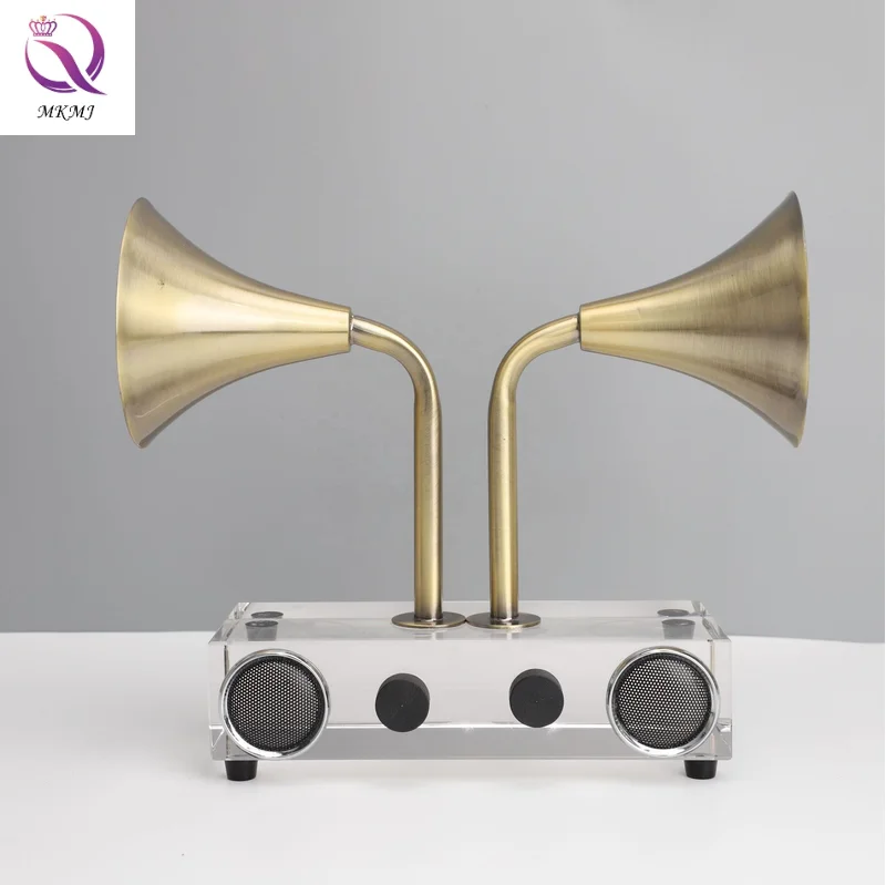 Modern Simple Crystal Power Amplifier Broadcasting Machine Decoration Phonograph for Living Room Tabletop Decoration