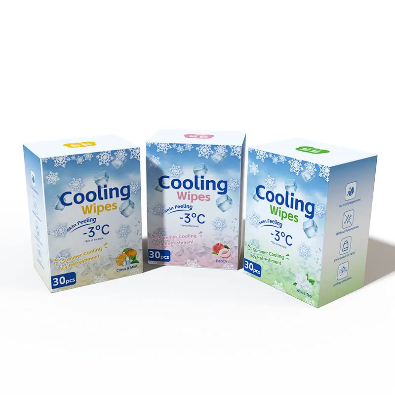 OEM ODM Adult Body Cleaning Wet Wipes Skin Care Wipes Ice Cool Wipes