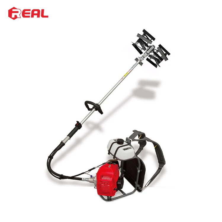 Gasoline Power 42.7cc 2 Stroke Backpack Grass Cutting Machine Trimmer