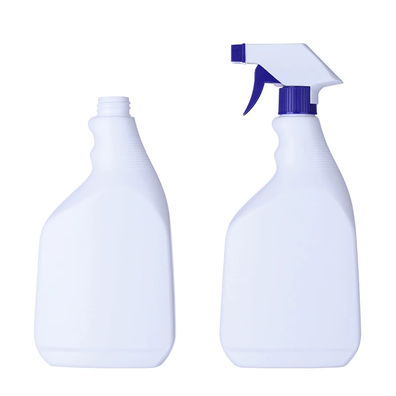 Color customized water spray bottle plastic white 750ml trigger sprayer bottle