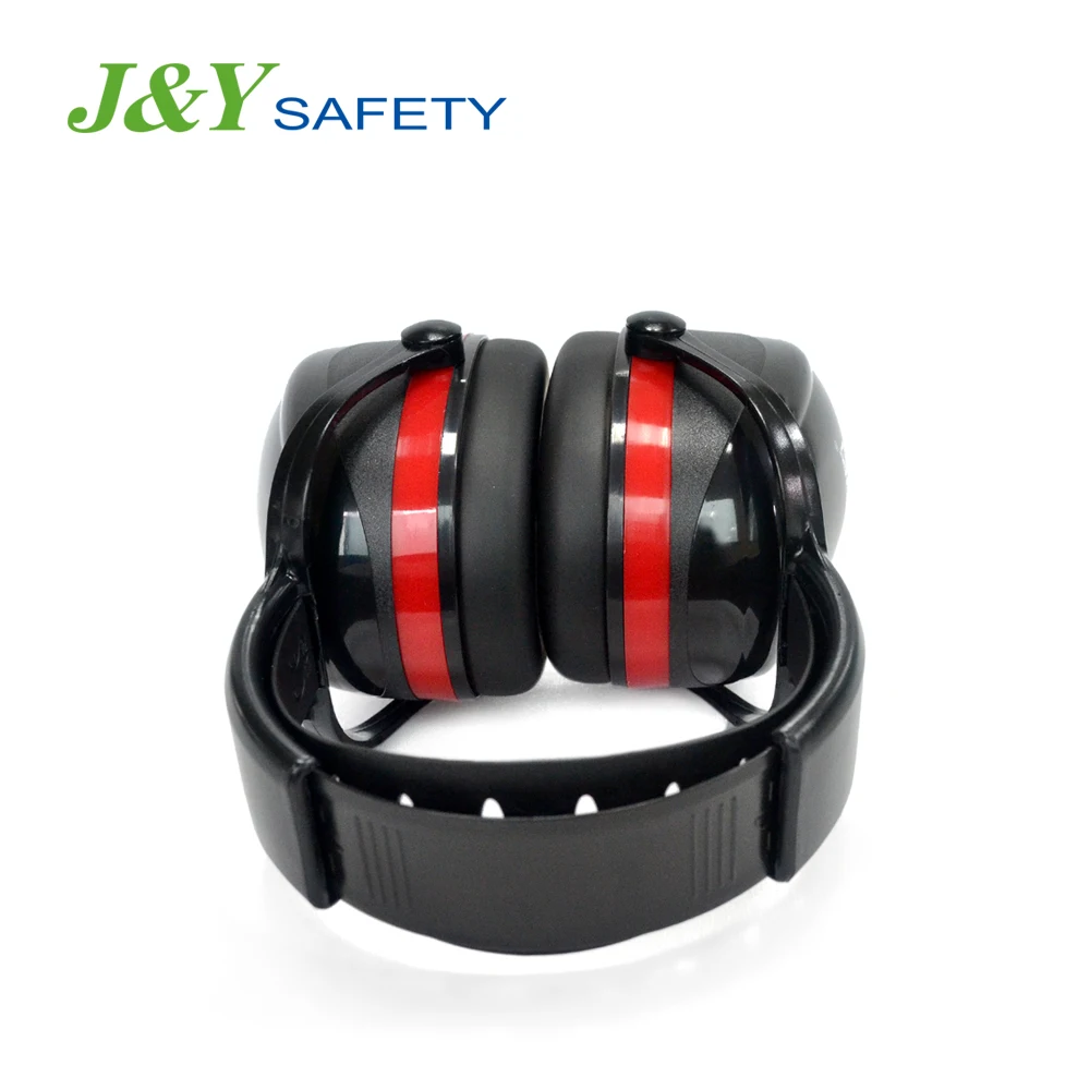 Folding Earmuff Hearing Protection Noise Reduction Ear Muffs Red For Sleeping Hunting