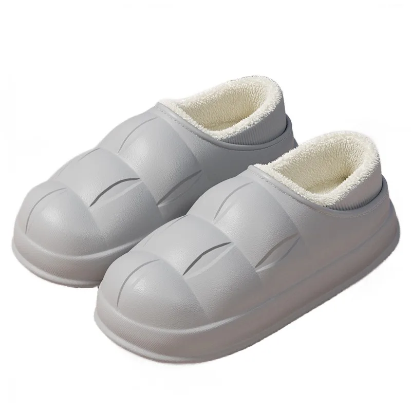 Wholesale high quality women men autumn and winter house warm waterproof slipper shoes