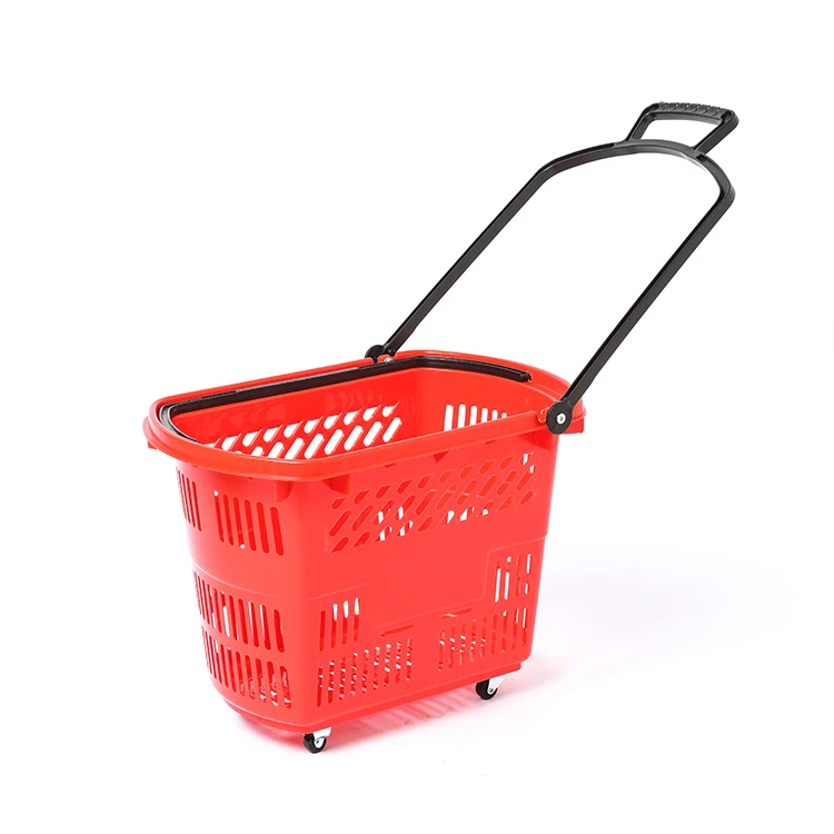 2 Handles Retail Shopping Baskets Carrito De Compra Baskets for Supermarket
