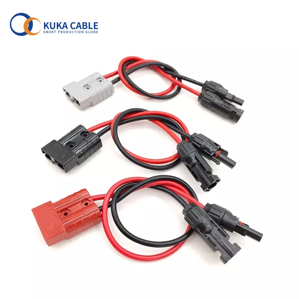 Рамка фотогальванической панели производственная линия MC 4 Разъем для 50A Andersons зарядки PV1-F кабель панели солнечные Кабель-адаптер
