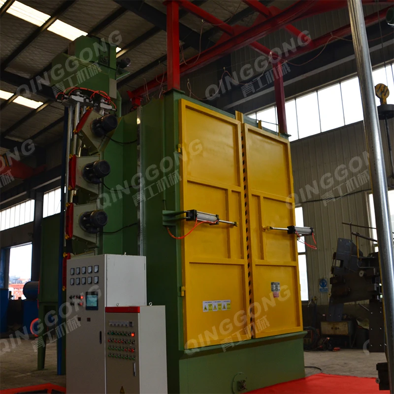 Alloy rims / Aluminum Wheels spinner hanger hook type shot Blast Cleaning Machine