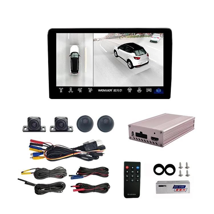 Wemaer Oem RK 720P SONY225 Bird View Car Camera System AHD Waterproof Reversing Aid 360 Camera Car For Taxi Toyota Nissan