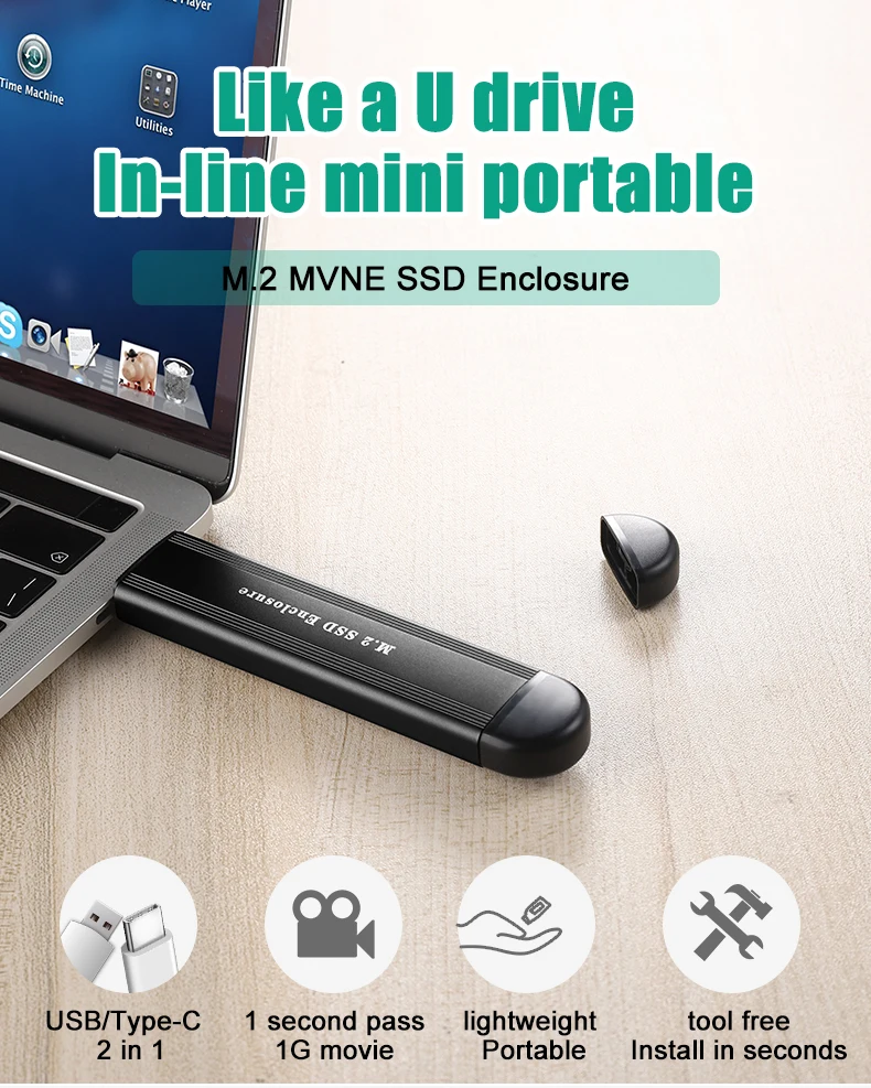 Взрывные модели Hdd корпус горячая Распродажа Caddy Ssd M2 Nvme внешний M ключ Usb