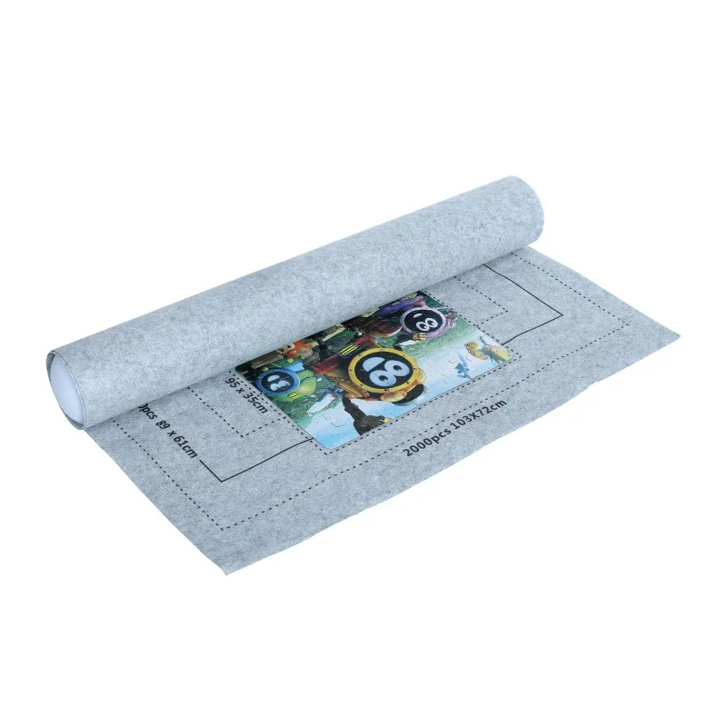 Jigsaw Roll Felt Mat Puzzle Storage Mat Puzzles Blanket For Up to 1500 Pieces Puzzle Accessories Portable Storage bag