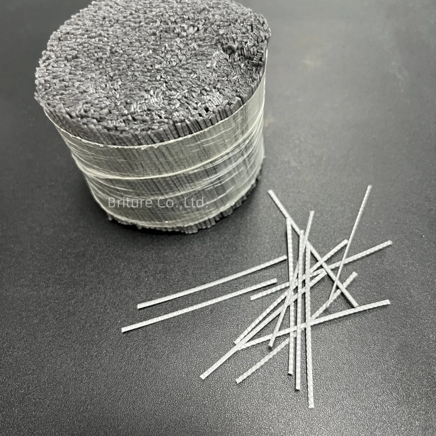48mm 54mm 64mm 100% Polypropylene Fiber Synthetic Macro Fiber for Concrete Mixture