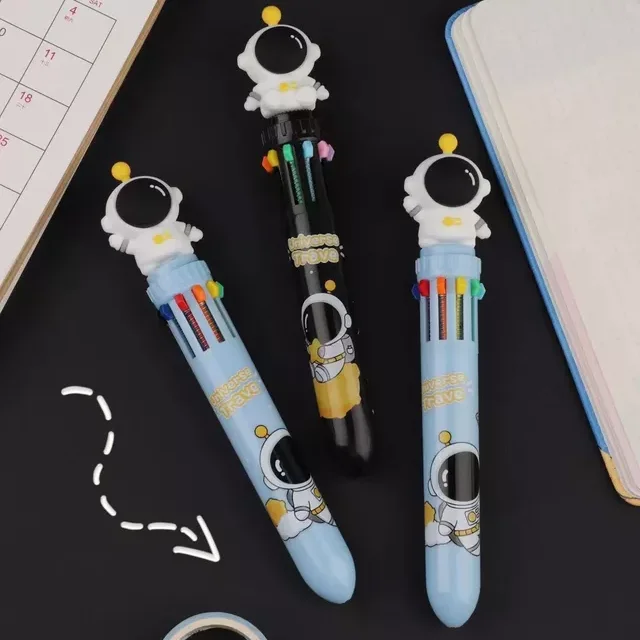 KUKI Star Trek Handbook Pen For Kid Gifts School Supplies Stationery 10 Color Cute Kawaii Pens Ballpoint Ball pen