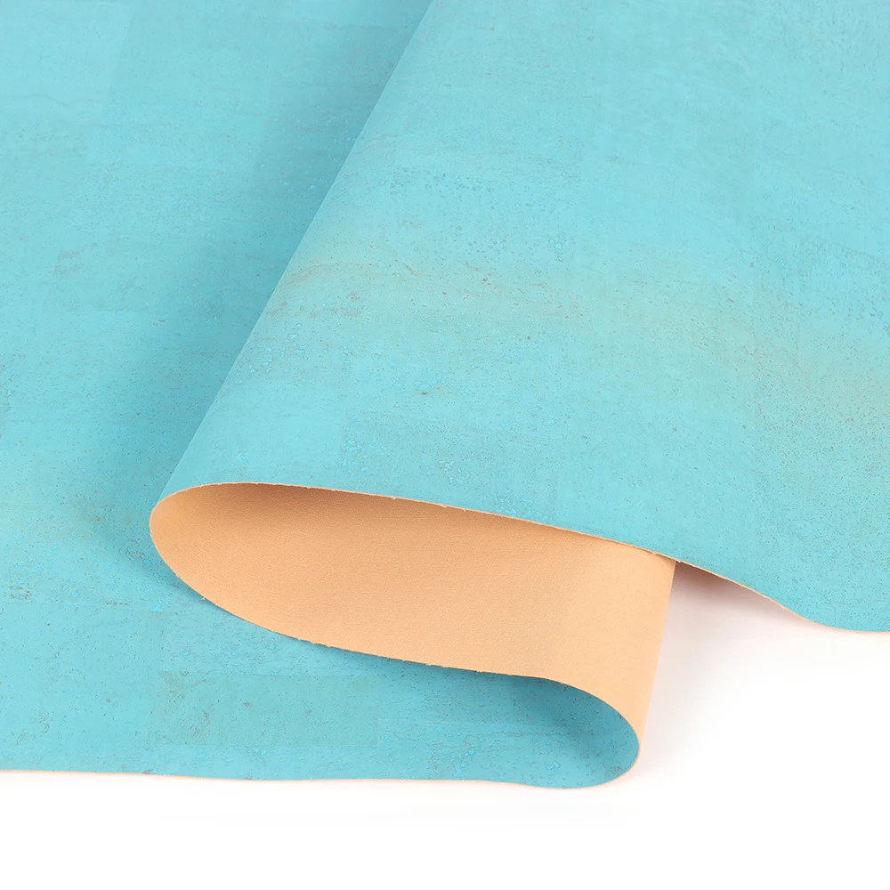 Лидер продаж в Португалии, цветная пробковая ткань, натуральный пробковый текстиль, настоящий пробковый лист, шоппер, женская сумка для путешествий и макияжа