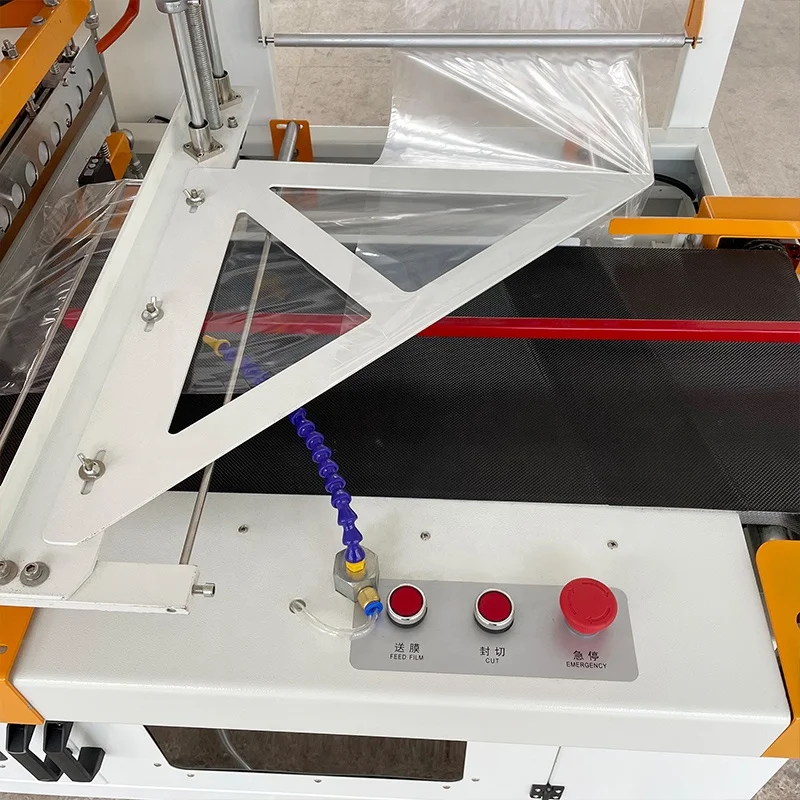 HY-450 Haoyuan Automatic Plastic Film Heat Shrink Packaging Wrapping Machine Machines Manufacturers