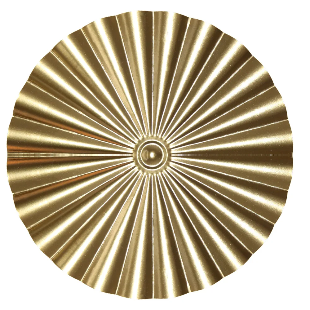 Europe market Modern Accents Gold Luxury Art Decorative Home Wall Decor Nordic Hanging Metal Round Plate For Bedroom Living Roo
