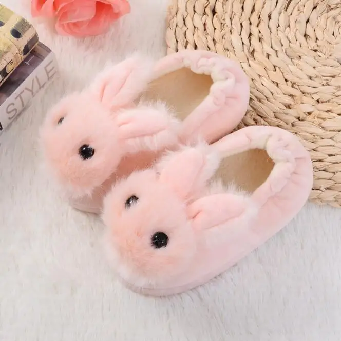 
Wholesale cute Winter Plush Animal Slippers For Kids 