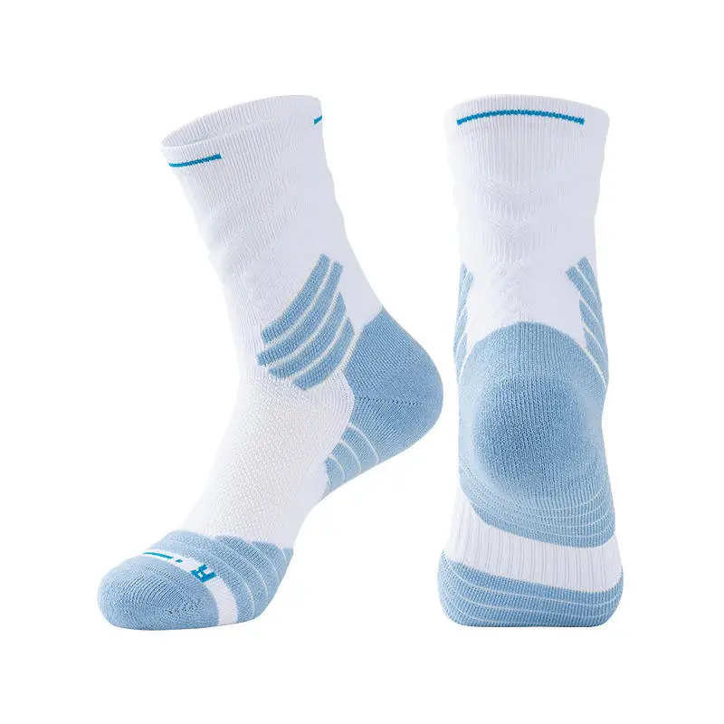 Custom Logo Men Long Tube Elite Athletic Cushioned Basketball Running Sports Socks