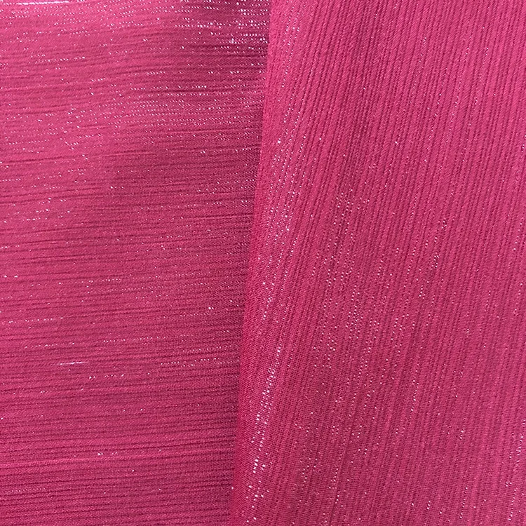 Wildely Used for Fashionable Dress Luxury China Shiny Chiffon Fabric Polyester