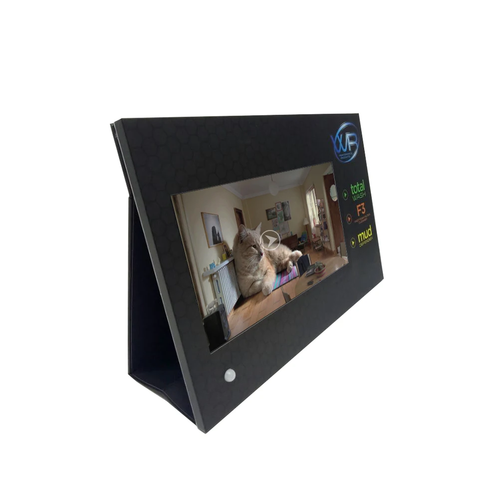 11.6 Inch Portable Advertising Point Of Sale Stand Lcd Pop Display Strips With Lcd Video Player Integrated