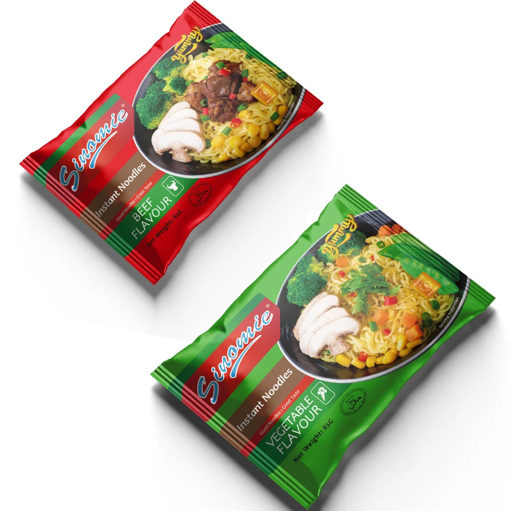 Chinese Manufacture Yum indomi noodles chicken Flavor halal ramen private label instant noodles
