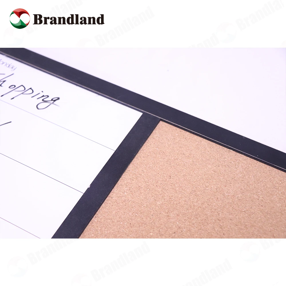 Home Office Memo Magnet Cork Dual Purpose Bulletin Board Dry Erase Magnetic White Board