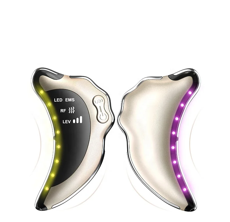4 in 1 ems micro-current face lift machine electronic gua sha with RF radio frequency ems sculpting machine