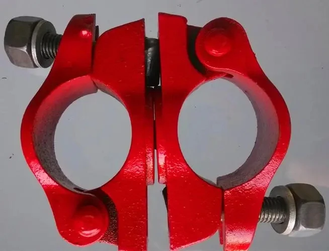 Scaffold accessories fasteners rotating fixtures pipe clamps and connectors