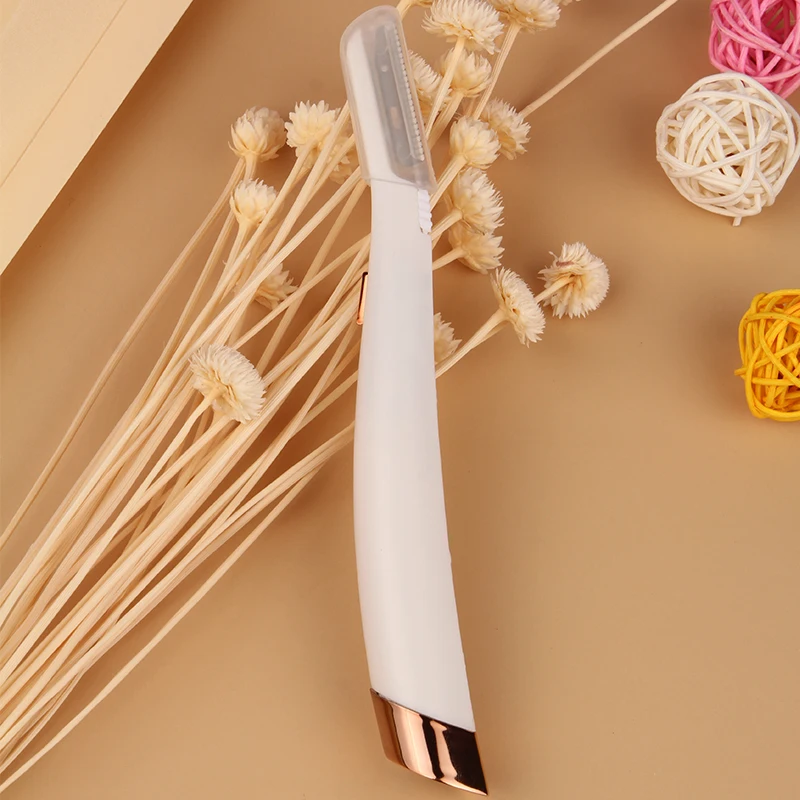 Private Label Wholesale Mini Electric Makeup Razo Led Eyebrow Trimmer Epilator Set Built-in LED Light Facial Hair Removal