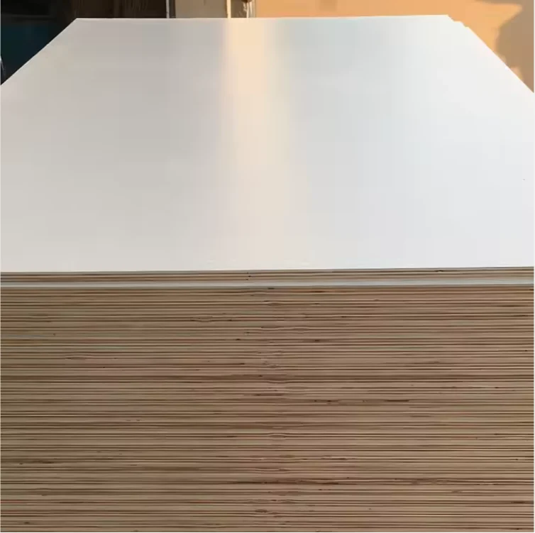 1220X2440mm Modern Home Office 3mm Raw Plywood E0 18mm Birch Melamine Film Faced 4x8 Commercial Furniture Decoration