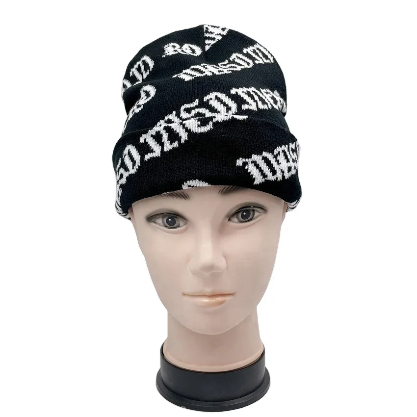 Wholesale daily life Beanie Hat Custom Jacquard Winter Hat