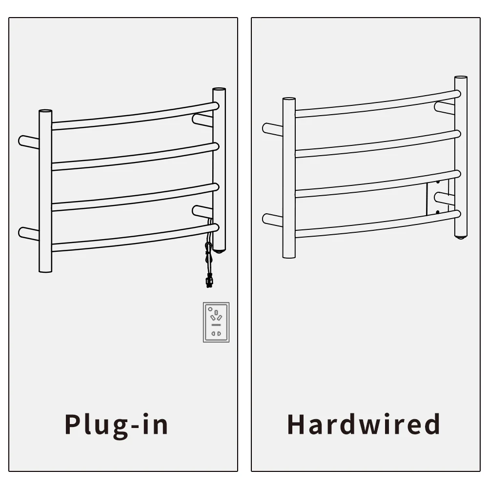 wall-mounted heater towel dryer bathroom electric towel warmer heated towel rack rail from manufacturer