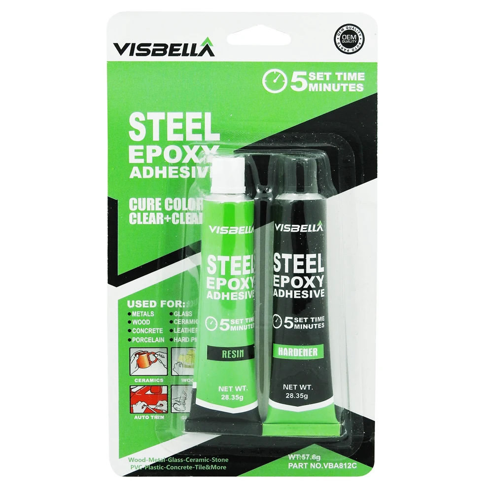 Visbella  epoxy resin double component Room Temp fast curing sealant AB glue sealent