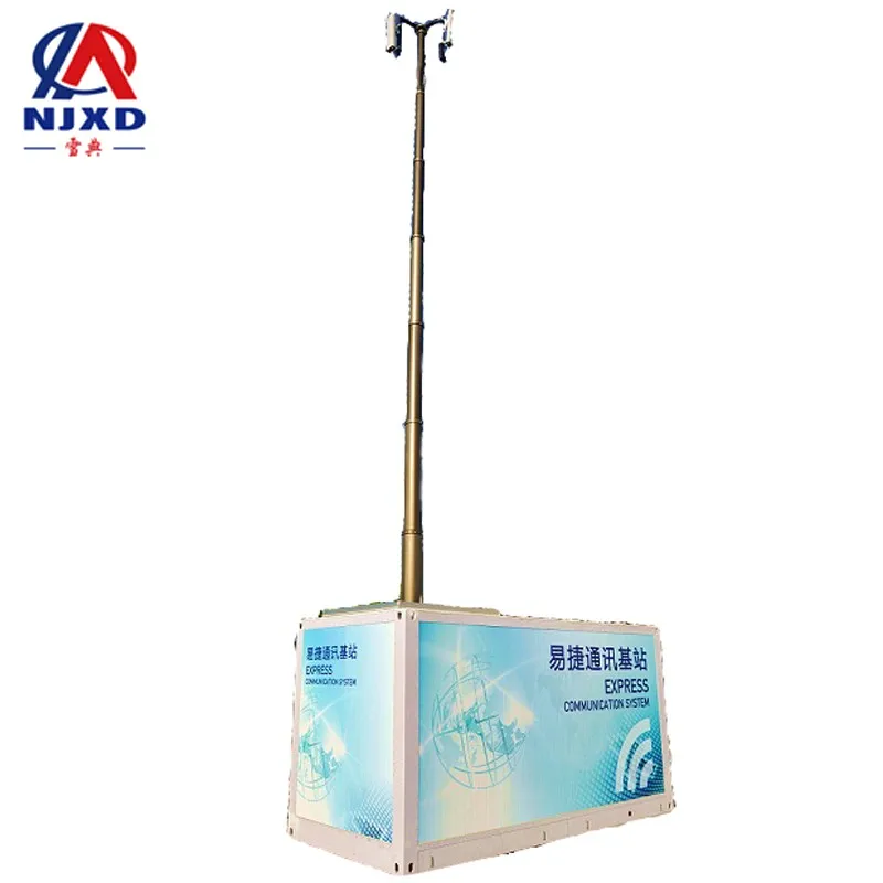 18m military manual aluminum mast pole for antenna