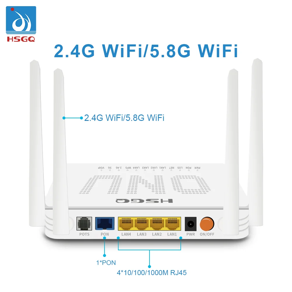 HSGQ-X410DW FTTH ONT двухдиапазонный Wi-Fi 2 4G/5G ont huawie eg8145v5 gpon onu маршрутизатор xpon ОУН модем