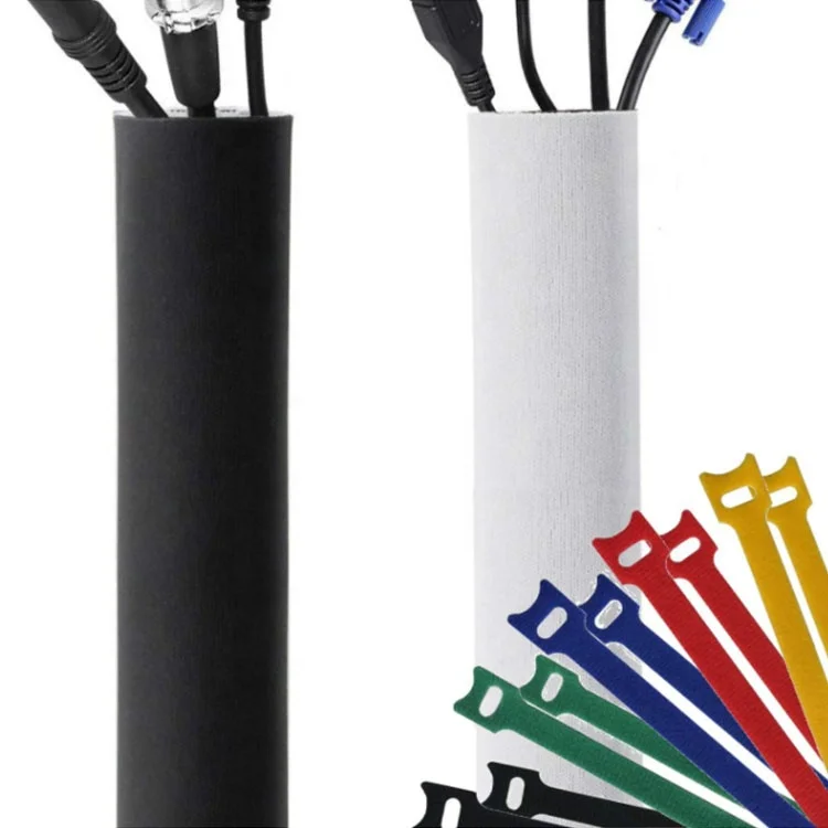Cable Grip Strip Floor Cable Cover Protect Cords Protector Cable velcroes  Management hook and loop