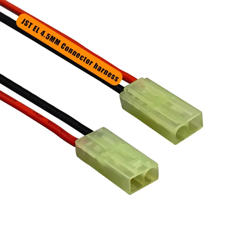 custom 2 3 4 5 6-15 pin jst el 4.5 mm pitch plug connector extension terminal housing 16awg cable wire harness assembly