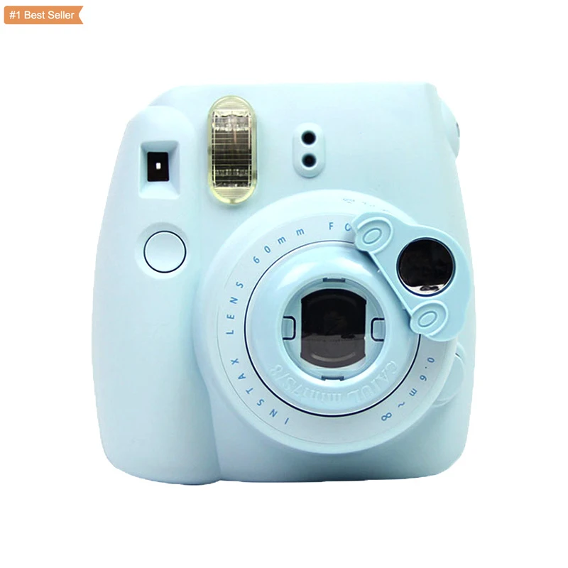 Mini 8/9/10 Camera Ice Blue Color With Self Mirror Portable Digital Instant Camera