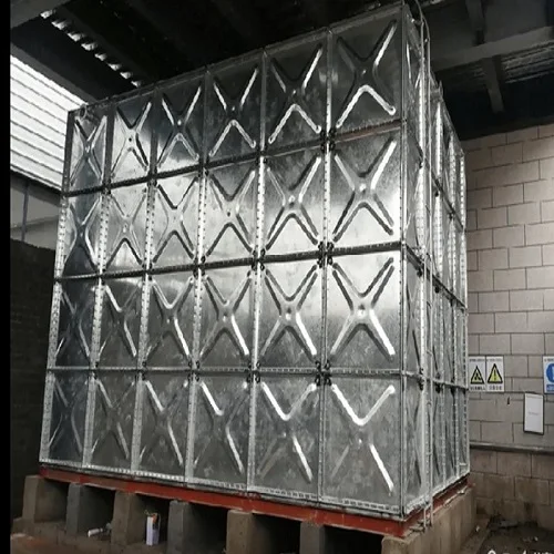 10000L hot dip galvanized HDG steel panels assembled rectangular big capacity pure water treatment water tank