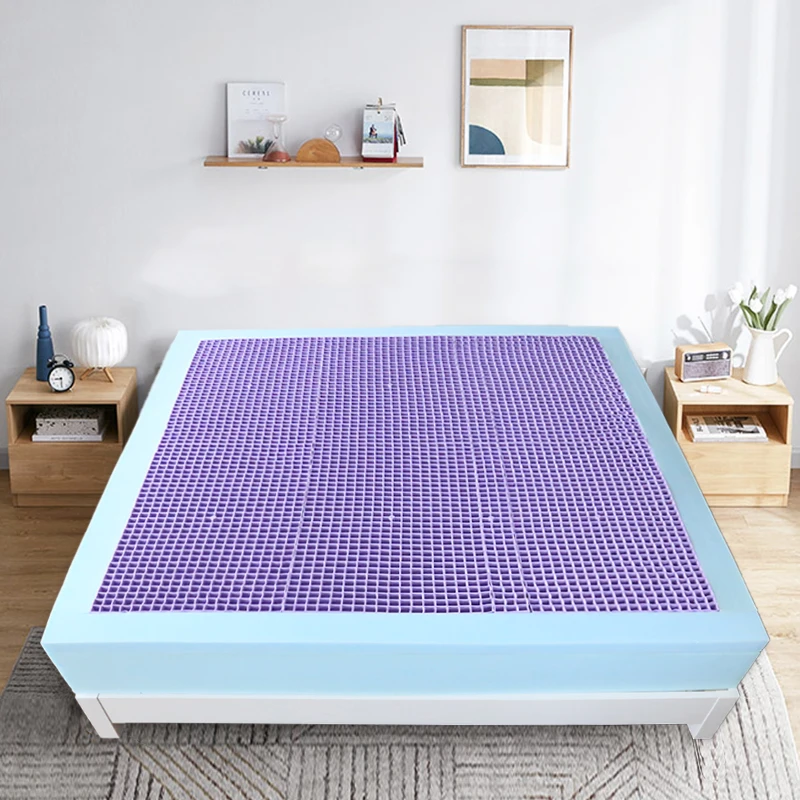 Hot selling grid design super soft high elastic washable hotel sponge foam bonnell spring mattress fabric TPE mattress