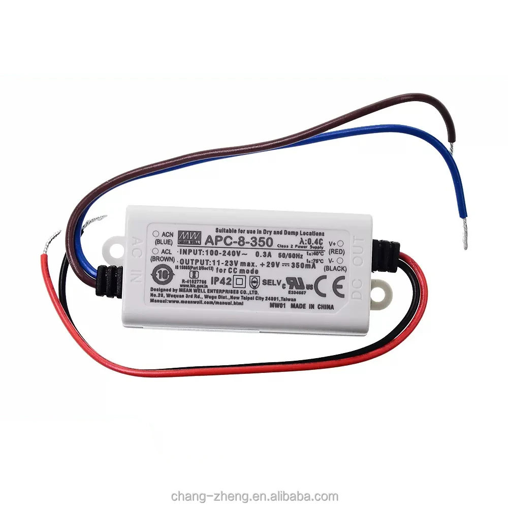 MeanWell APC-8-250 350mA 500mA 700mA Single Output Slim Power Supply for Led Grow Light Driver