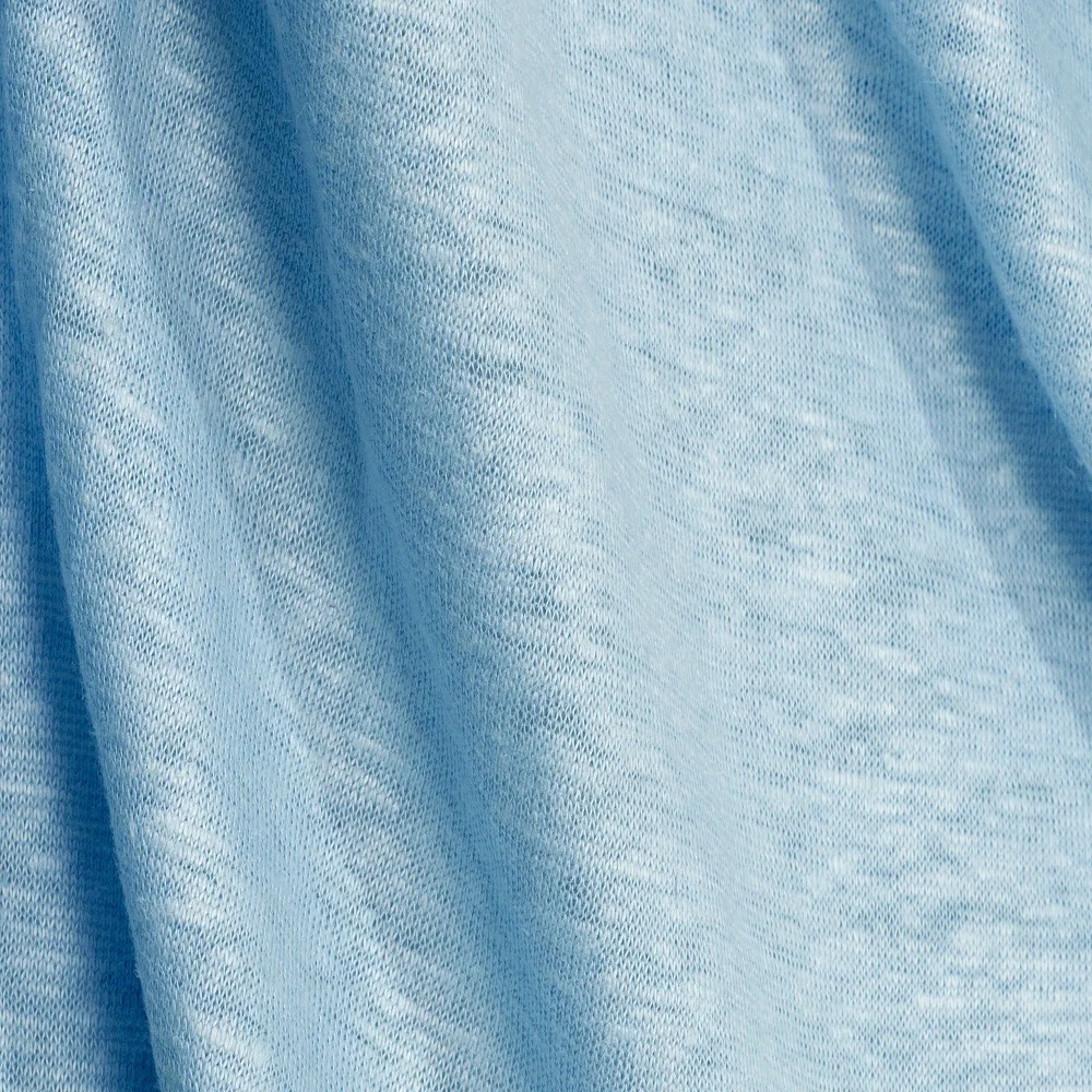 J1011#  Wholesale 100% hemp fabric natural hemp jersey fabric knitted hemp material single jersey fabric for shirt garment