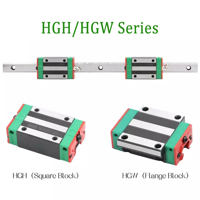 Hiwin Linear Guide Rail 20mm Linear Guide HGH15 HGH20 HGH25 HGH30 HGH35 Hiwin Linear guides 1500