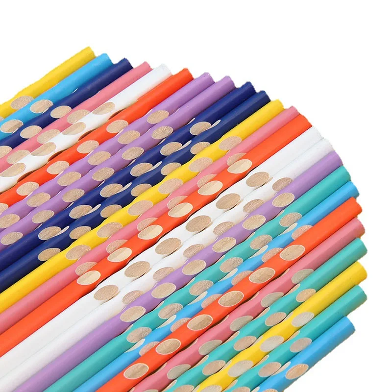 Hot Sale Customized Laser Lettering Pencils for Children 2# 2B Colorful Hole Kawaii Test China Pencils Supplier