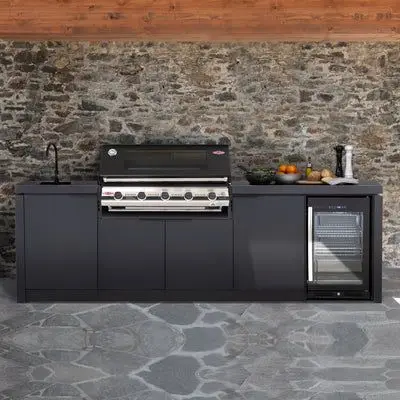 Artisan Backyard High End 304 Stainless Steel Modern Black Outdoor Kitchens With Built-In BBQ