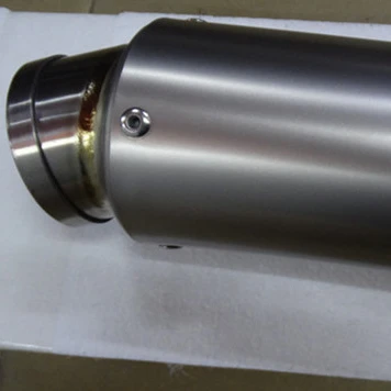 Round Shape Titanium Universal Motorcycle Exhaust Modified Muffler Pipe For most Motorcycles SC Exhaust